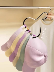 Set de 3 organizadores de almacenamiento de gorras, estantería colgante para gorras en el interior del armario del dormitorio, soporte multifuncional para exhibir sombreros - Multicolor - Ver 4