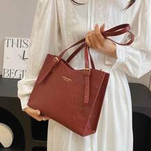 Borsa di alta qualità e grande capacità per le donne primavera ed estate 2025 nuovo stile, borsa da sposa da sposa, versatile borsa a tracolla rossa Borsa a tracolla da donna realizzata in morbida pelle artificiale, grande capacità, nappa