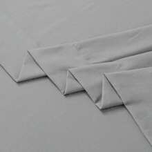 Farfallarossa Solid Color Polyester Bed Sheet (1 Piece) - High-Quality Material, Elegant Design, Soft And Comfortable, Creates A Luxurious Resting Experience, Suitable For Various Bed Types. - Light Grey - View 4