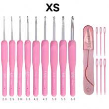 EDCUEBE7 Kit de fil à crocheter, set de crochet pour débutants, comprend des crochets et des fils à crocheter, set de crochet portable et ergonomique, pack de démarrage idéal pour les enfants et les adultes (couleur aléatoire) - Multicolore - Voir 8