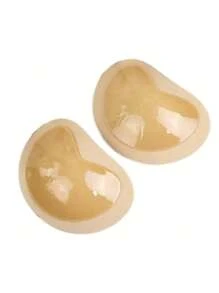 1 对性感聚拢硅胶胸罩垫 - 隐形乳头垫、可重复使用的泳装和比基尼提升贴、丰胸垫、泳衣硅胶胸罩垫、乳头盖贴纸贴片