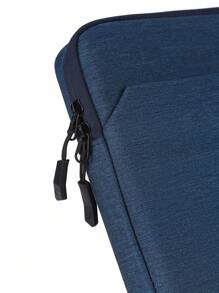 SENLASI 1pc Solid Casual Laptop Sleeve For 13.5 14 15.6 Inch Laptop, Laptop Bags ForMacBook,IPad, Chromebook Surface Notebook, Portable Laptop Sleeves Blue Black Gray - Multicolor - View 5