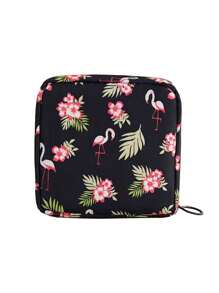 Sanitary Napkin Storage Bag, Portable Cosmetic Lipstick Bag, Cosmetic Lipstick Bag, Large Capacity Waterproof Cartoon Design, Coin Purse, Girl Cash Bag, Waterproof Cloth For Storage Of Sanitary Napkins And Pads