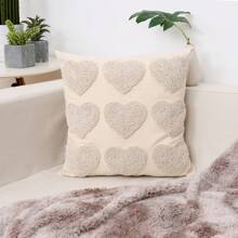 1Pc, Capa de Almofada de Coração Dia das Mães Capas de Almofadas Decorativas Bordadas Almofadas de Decoração Neutra para Casa, Capas de Almofadas Boho, Capas de Almofada de Coração para Sala de Estar 18 X 18 - Multicolorido - Ver 11