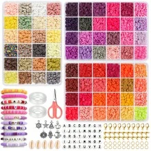 3 Boxes, 7,200pcs Deep Red & Purple Soft Clay Sheets With Gold & White Accessory Beads, Includes DIY Tools, Suitable For Making Handmade Accessories