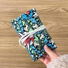 1pc Vibrant Floral & Plants Tarot Wrap Pouch Bag Jewelry Storage Bag Tarot Tablecloth Altar Cloth Oracle Angel Card Rune Wrap Pouch Bag Divination Witchcraft Astrology Supplies