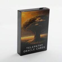 56 Card Telepathic Oracle Cards For Clarity And Divination, English Version With Meaning, Heartfelt Tree Design For Meditation And Spiritual Connection