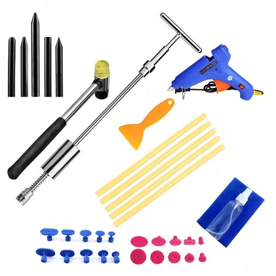 US Car Body Dent Puller Hammer Tool - Paintless Hail Damage Repair Kit For Efficient Auto Restoration - default - View 1