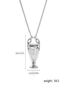 1 Pieza Trofeo de resina deportivo, Copa de la Liga de Campeones con orejas grandes, recuerdo decorativo para fanáticos del fútbol (cinta de regalo), Mini taza colgante decorativa, Accesorios de muñeca, Herramienta llave ordinaria
