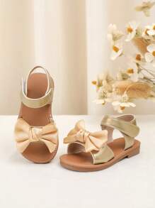 1 par de zapatos suaves con diseño de material de espejo, decoración de lazo y flor, apropiados para caminar y uso diario casual de niñas pequeñas, aplicables para primavera, verano, otoño e invierno