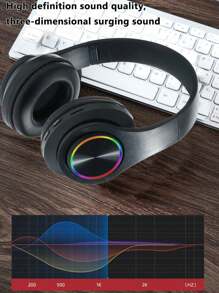 Portable Folding Headband Receiver,ABS Plastic Material,Super Long Battery Life, Anc Noise Reduction, Soft Big Earmuffs, The Game