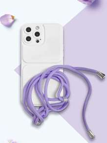 可调节和可拆卸 DIY 防丢失固定垫手机挂绳、斜挎带、衣架、夹子、钥匙扣、手机壳挂链、挂脖带 - 彩色 - 查看 9