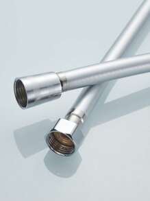 PVC Smooth Shower Hose 1.5M / 59 Inch With Anti-Twist Brass Connections - Universal Replacement, Flexible, Kink And Leak Proof - Silver - View 6