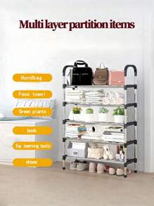 1 Giá để giày nhiều tầng tiết kiệm không gian, đơn giản, ổn định, thời trang, dễ tháo rời và lắp ráp, di động, thích hợp cho phòng khách, phòng ngủ, lối vào, văn phòng, nhà riêng, lưu trữ nhiều tầng - Nhiều màu - Xem 5