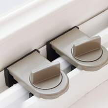 1pc Aluminum Alloy Sliding Door & Window Lock, With Anti-Pinch, Anti-Theft, Anti-Falling Functions And Lock