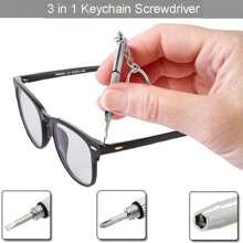 3 Pieces Portable Home Repair Tool Kit, 5-In-1 Multi-Function Mini Screwdriver Set (T6 Torx, T5, 1.5, -2.0, Star 0.8) And 3-In-1 Keychain Screwdriver Set, Suitable For Phones, Glasses, Electronics, Watches, Laptops, Jewelry