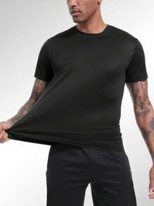 HOPLYNN paquete de 6 camisetas de entrenamiento para hombre de manga corta, tops activos atléticos de cuello redondo para correr
