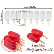 4/8 腔椭圆形硅胶模具，DIY 巧克力和冰淇淋，烘焙蛋糕模具，手工制作工具