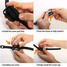 Tempered Glass Screen Protector Cover Compatible With Apple Watch Series 10/9/8/7/6/5/4/SE 42mm 40mm 41mm 44mm 45mm 46mm, 9H Hardness Anti-Scratch Full Coverage, Bubble-Free Installation Case Compatible With Apple Watch