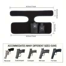1pc Outdoor Tactical Magnetic Leg Holster, Hidden Design, Compatible With G42, G27, G26, S&W M&P Shield 9mm, Universal For Both Left And Right Legs