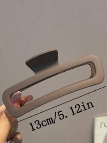 Set de 3/1 pinza de pelo de plástico ligera de diseño simple de 13 cm/5.12 pulgadas de color marrón mate, negro y caqui para mujer, accesorio versátil y elegante para uso diario, adecuado para recoger el cabello, lavarse la cara, maquillaje, combinar con atuendos, decoración del hogar y el baño, decoración de otoño, vuelta al colegio