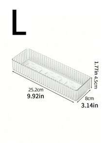 7pcs/Set Transparent Drawer Storage Box, Makeup Organizer, Multifunctional Storage Box, Ideal For Bathroom Vanity, Holds Makeup Brushes, Pencils, School Supplies, Display Tray Stand, Suitable For Vanity And Bathroom Counter, Home Decor - Multicolor - View 13