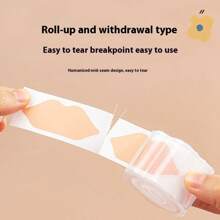 1 rollo/2 rollos de 30/60 parches multifuncionales anti-rozaduras para talones, con elegante diseño floral y estuche portátil, a prueba de agua y transpiración para deportes, trabajo, tacones altos, zapatos planos, sandalias