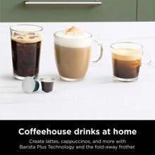 Espresso & Coffee Barista System - 3 Espresso Brew Styles, Single-Serve Coffee & Capsule Compatible, 12-Cup Carafe, Built-In Frother, Espresso, Cappuccino & Latte Maker - Black - Apricot - View 5