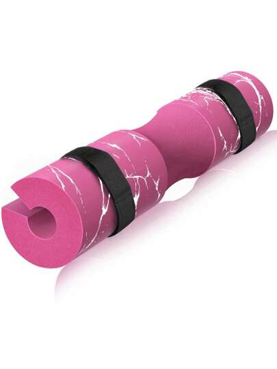 Squat Pad Barbell Pad For Squats, Lunges And Hip Thrusts - Foam Sponge Pad Provides Relief To Neck And Shoulders While Training - Fit Standard(1 Shoulder Guard For Barbell &2 Straps)Multiple Colors Are Available