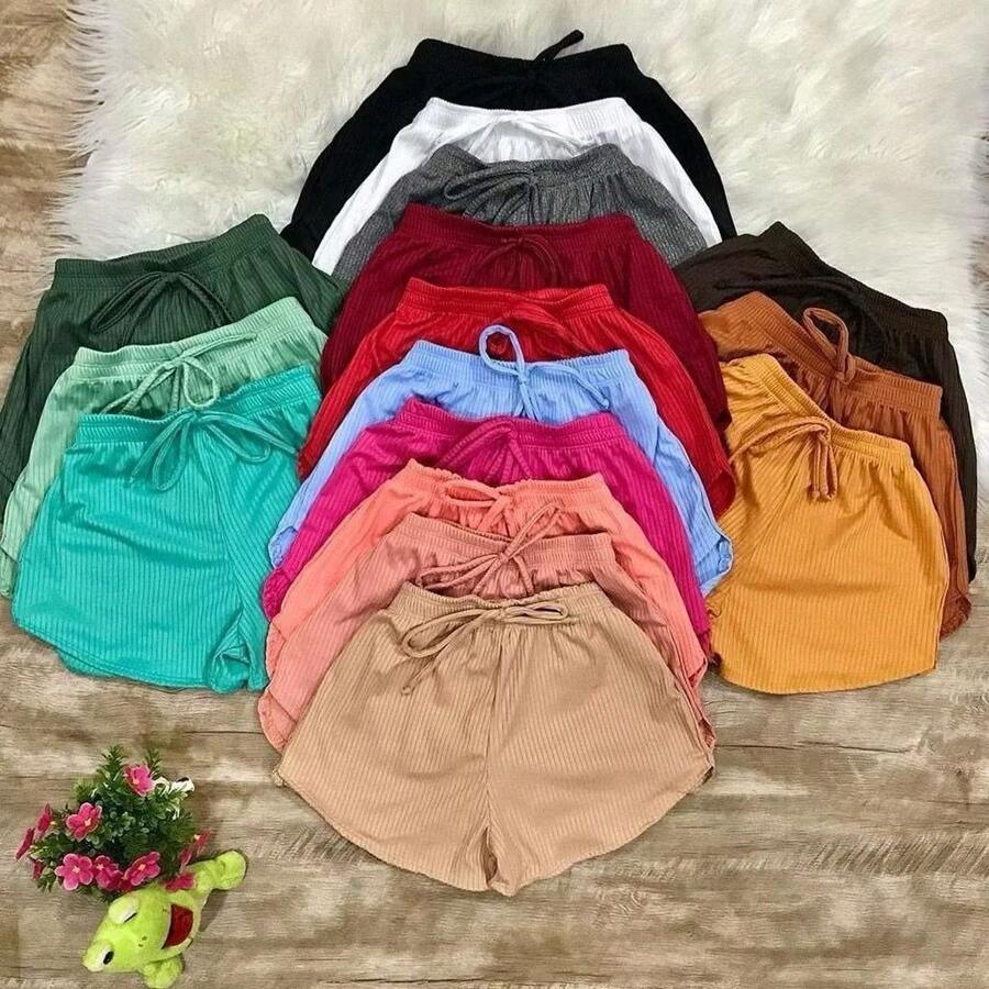 Kit With 10 Ribbed Shorts S M L And GG - 彩色 - 查看 1