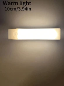 1 szt. Długie światło szafkowe, światło z czujnikiem LED, ciepłe światło, regulowane, ładowane przez USB, odpowiednie do sypialni, salonu, kuchni, garderoby, korytarza, łatwa instalacja, energooszczędne, miękkie oświetlenie, światło nocne