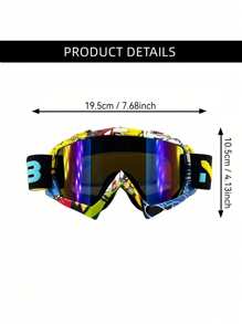 Nafeib Unisex PC Lens Motocross Riding Goggles,Dirt Bike Goggles, Motorcycle Goggles ATV Goggles Ski Goggles Windproof Glasses Racing Goggles,Winter Outdoor Sports Protective Eyewear, Windproof Sandproof Goggles For Ordinary Decorative Use,Valentine's Day Gifts, Skiing Snow Windproof