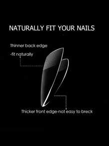 120 pièces Faux Ongles Amandes Mates, Pointes d'Ongles Acryliques Pré-Polies Semi-Couvertes, 12 Tailles au Choix, Facile à Appliquer