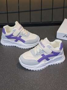 Zapatos deportivos para niños, nuevas zapatillas de correr de suela blanda para niños en otoño, zapatos casuales versátiles de estudiante para campus para niñas