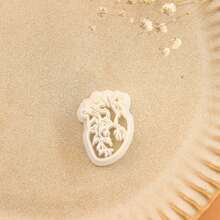 1pc Heart Polymer Clay Cutters, Flower Clay Cutters For Earrings Making, Clay Earrings Cutters, Hollow Clay Cutters For Polymer Clay Jewelry, Jewelry Making Kits