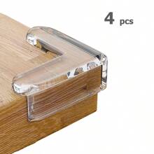 16/12/8/4pcs Furniture Edge Guards, Home Safety Corner Protectors, Transparent Anti-Collision Corner Protectors, Baby Silicone Safety Products, Children Glass Table & Chair Corner Protection Cover, Top Choice Gift For Kids - L-shape - View 10