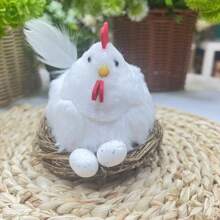 Flocage de poussins et de lapins en mousse de Pâques, décoration de maison, salon, cuisine, atmosphère, fournitures de vacances