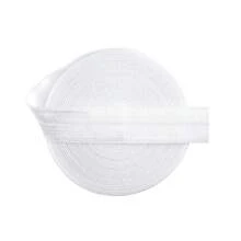 Bristlegrass Elástico plegable brillante FOE de 5/8", 3/4", 1", 15mm, 20mm, 25mm, cinta de satén de spandex sólido, cinta de tela para diademas, ligas para el cabello, pulseras, ropa interior, lencería, vestidos, adorno de costura