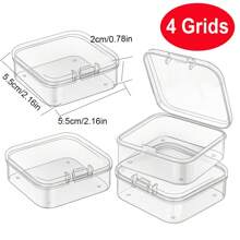 30 Stücke mini transparente Kunststoff-Aufbewahrungsboxen: geeignet für kleine Artikel, Schmuck, Werkzeug, Büromaterial, DIY Kunst und Handwerk