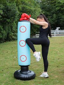 1pc Thick Inflatable Adult Fitness Punching Column, Outdoor Roly-Poly Sandbag, Indoor Air-Filled Punching Bag