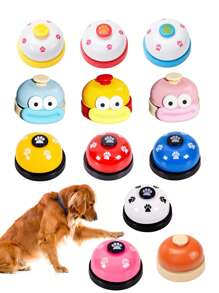 Cat/Dog Lover Gift Pet Training Call Bell, Cat Lover And Cat Mom Love Dog Lover And Dog Mom Love Training Button, Cat/Dog Lover Gift Pet Paw Print Step-On Bell, Poodle Dog Lover And Dog Mom Love Training Button, Dog Lover And Dog Mom Love Intelligence Toy, Golden Retriever Bell, Cat/Dog Lover Gift Pet Interactive Training Tool, Dog Lover And Dog Mom Love Call Meal Button, Cat Lover And Cat Mom Love Training Bell, Cat/Dog Lover Gift Pet Behavior Training Tool - Multicolor - View 2
