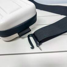 1pc PU Leather Casual Crossbody/Shoulder Bag, Water Resistant, Zipper Closure, For Men, Shopping/Party/Clubbing Sling Bag - White - View 6