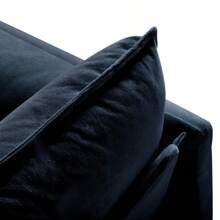 Oversized Chenille Oversized Accent Chair Set Of 2 Comfy Single Sofa Chair With Large Seat Modern Armchair Reading Chairs For Bedroom Living Room Blue