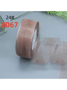 50y 透明装饰雪纱丝带，3.8 厘米宽缎带，DIY 礼品包装，发饰和工艺丝带，圣诞节情人节