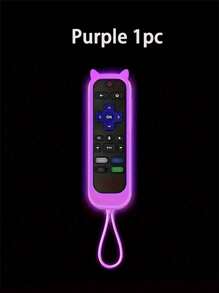 TV Remote Control Cover For Roku TV Remote/Roku Simple Remote/Roku Voice Remote (Not With Headphone Jack) For Office, Voice Remote Control Battery Cover, Glow-In-The-Dark Universal Silicone Case, Never Lose Battery Cover, Wide Compatibility, In Various Colors, Cover Can Glow In The Dark. Full Protection, Seamless - Multicolor - View 20