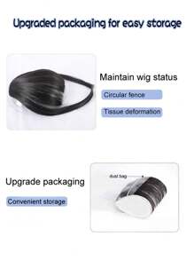 Extension per capelli con frangia molletta-in sintetici, colori marrone, nero e oro, frangia con accessori per capelli da donna, per aumentare il volume dei capelli e da indossare quotidianamente