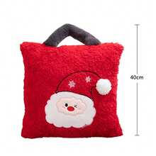 Christmas Throw Pillow Cartoon Cute Soft Sofa Cushion Back Support Stuffed Toy For Bedroom Couch Office Home Decoration - Red - View 2
