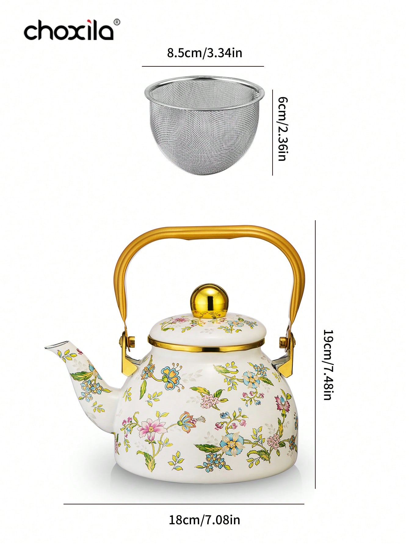 براد شاي مينا سعة كبيرة