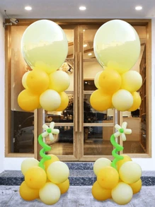1/2pcs 120cm Balloon Column Kit, Balloon Tower Assembly Kit For Birthday, Graduation Ceremony, Wine Party, Bachelor Party, Bridal Shower, Wedding, Engagement Party, Anniversary, Gender Reveal, New Year Decora