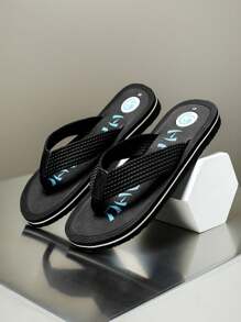 Men's New Anti-Slip Fashion Casual Slippers, Holiday Beach Outdoor Home Sandals - Black - View 4